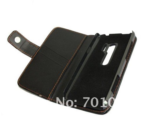 Δερμάτινη Θήκη Πορτοφόλι για HTC EVO 3D Μαύρο (OEM)
