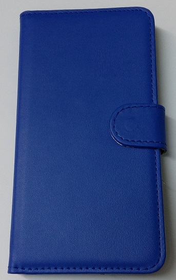 Δερμάτινη Θήκη Πορτοφόλι για Huawei Ascend G7 Μπλέ (OEM)