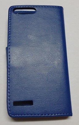 Leather Wallet Case for Huawei Ascend P7 Mini Blue (OEM)