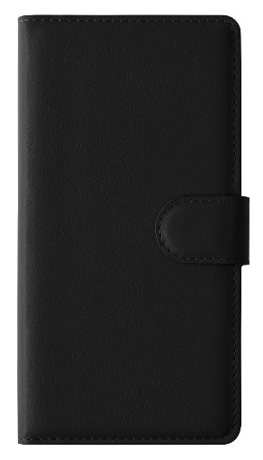 Leather Wallet/Case for Huawei Ascend P8 Black (OEM)
