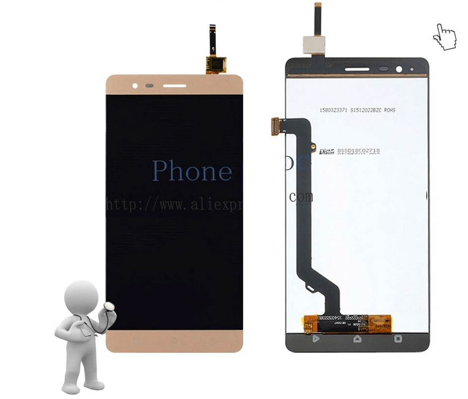Μηχανισμός Αφής και Οθόνη LCD για Lenovo K5 Note A7020 K52t38 k52e78 Χρυσό (BULK) (OEM)