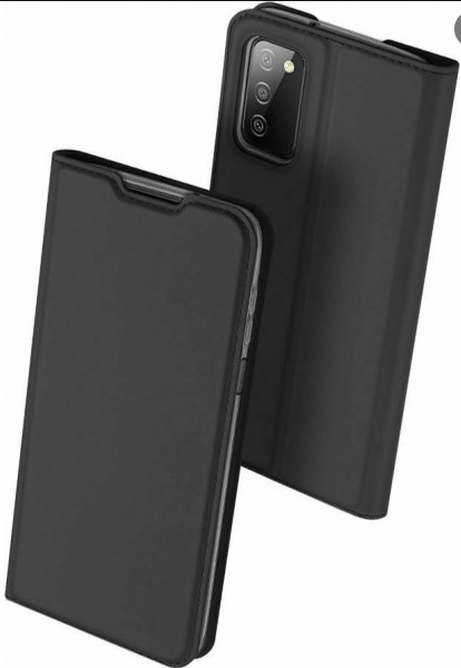 Samsung A03S Leatherette Book-Style Case (Black, OEM) (Leathertype) (OEM)