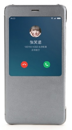 Γνήσια Δερμάτινη Smart Flip Θήκη Με Λειτουργία Smart Wake Up/Sleep για Xiaomi Redmi Note 4 Σκούρο Μπλέ (Xiaomi)