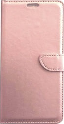 Leather Case Book for Sony Xperia XA1 Plus PINK/GOLD (OEM)