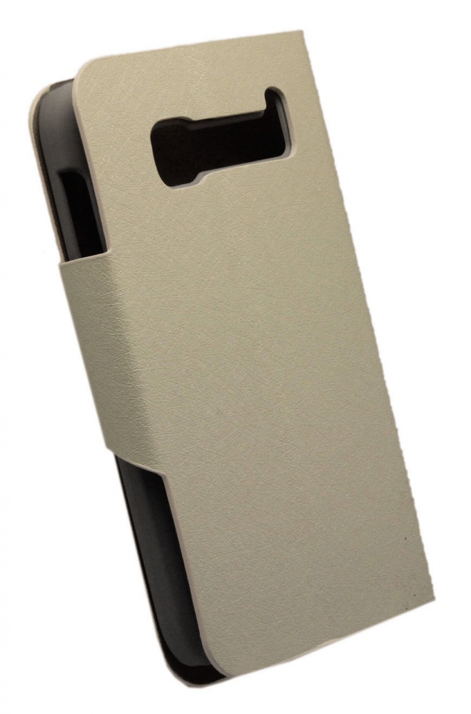 Δερμάτινη Stand Θήκη/Πορτοφόλι για Alcatel One Touch Pop C5 (OT-5036D) Λευκό (OEM)
