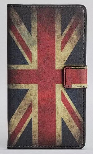Leather Wallet Stand/Case for Huawei Ascend G620s (UK Flag) (OEM)