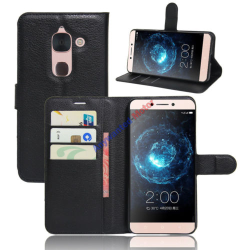 Flip Magnetic Card Wallet PU Leather Case Stand Cover For LETV LE 2(LE 2 PRO), LE S3 BLACK (oem)