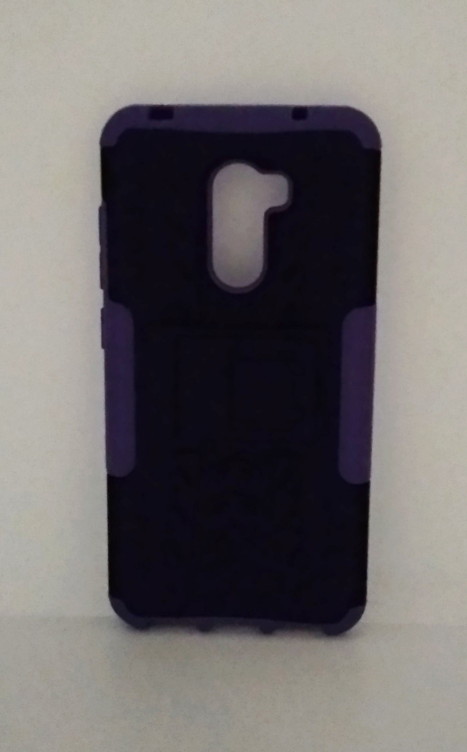 Θήκη σιλικόνης σκληρή με βάση για Xiaomi Pocophone F1 Μωβ (OEM)