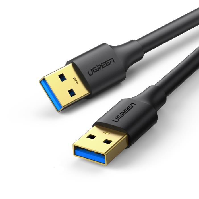 Ugreen USB 3 Cable USB-A male - USB-A male Μαύρο 0.5m (10369)