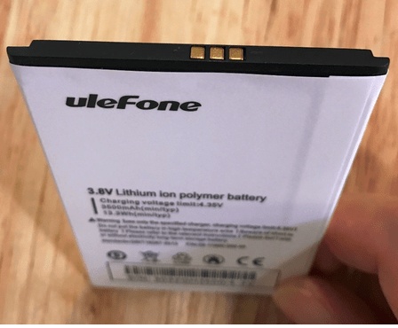 Battery for Ulefone u008 PRO 4G Smartphone 5 MTK6737 ORIGINAL