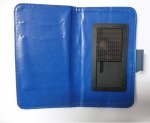 Θήκη Universal Flip Book Small για Κινητά Τηλέφωνα Από  3'' εως 3.5'' Gel  Μπλε