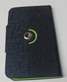 Θήκη Universal Flip Book Small για Κινητά Τηλέφωνα Από 3.5'' εως 4 '' Περιστρεφόμενη GEL Μπλέ (OEM)