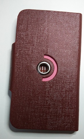 Θήκη Universal Flip Book Small για Κινητά Τηλέφωνα Από 4'' εως 4.8 '' Περιστρεφόμενη GEL Καφέ (OEM)