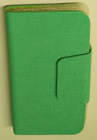 Θήκη Universal Flip Book Small για Κινητά Τηλέφωνα Από  4.8'' εως 5.3'' Περιστρεφόμενη GEL Ανοιχτό Πράσινο (OEM)