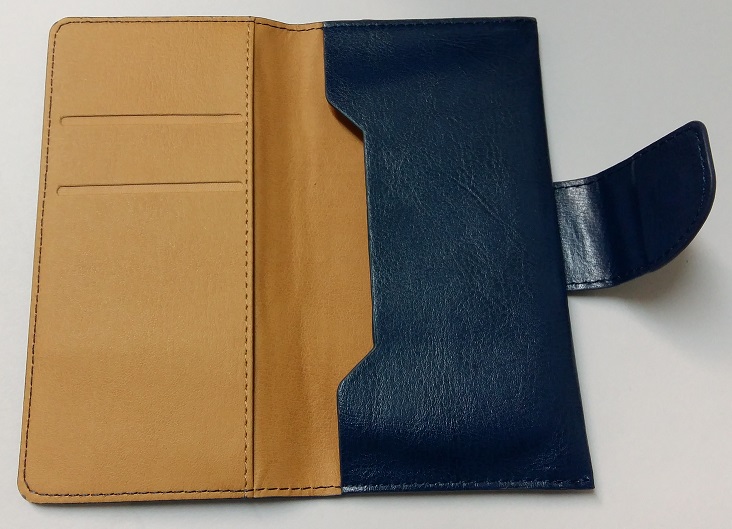 Universal Wallet-Style Case for Medium Phones -5 (4.5-inch) (Dark Blue) (OEM)