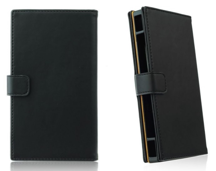 UNIVERSAL Smart Δερμάτινη Stand Θήκη 4.7-5.1 - INCH-Μαύρο (OEM )