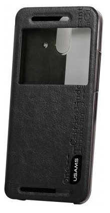 USAMS Flip Merry Series Case Preview for HTC One (E8) Ace (Black) (6958444910789)