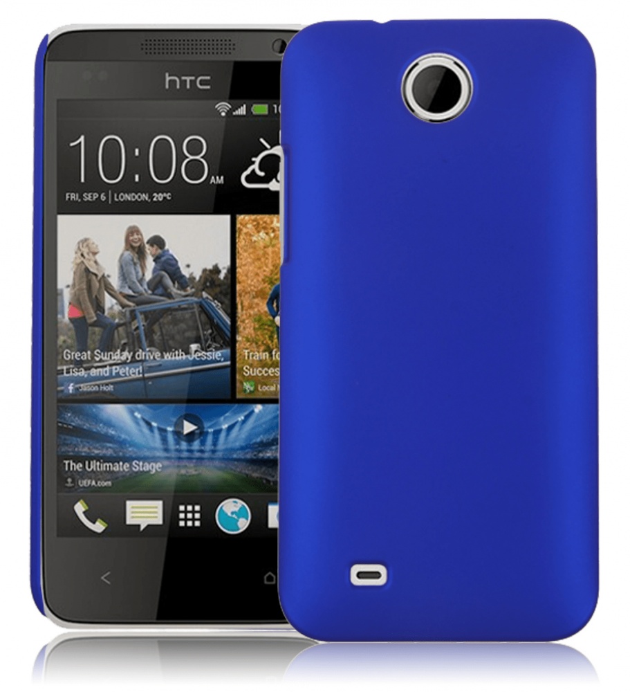Hard Back Cover Case for HTC Desire 300 Blue (OEM)