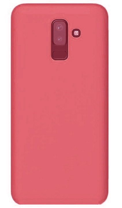 Θήκη Πίσω Κάλυμμα Σιλικόνης για Samsung Galaxy J8 (2018) J810F Κόκκινη (oem)