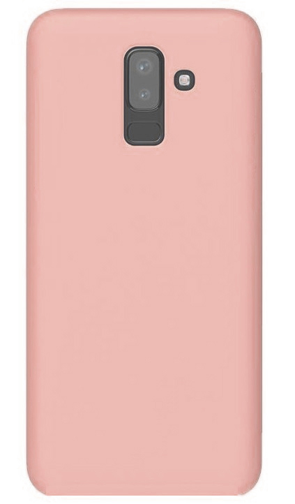 Θήκη Πίσω Κάλυμμα Σιλικόνης για Samsung Galaxy J8 (2018) J810F Απαλό Ρόζ (oem)