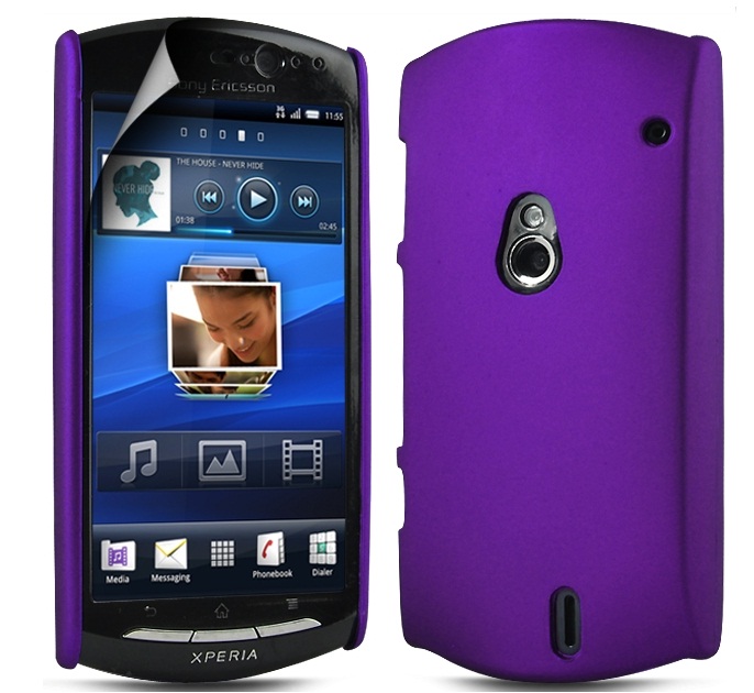 Θήκη πίσω κάλυμμα για Sony Ericsson Xperia Neo/Neo V Μωβ