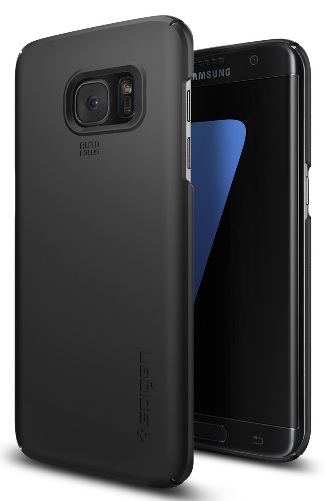 Hard Back Cover Case Thin Fit for Samsung Galaxy S7 Edge G935F Black (556CS20029) (Spigen)