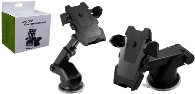 360° Universal Car Dashboard Mount with Suction Cup for iPhone & Smartphones (Extendable)