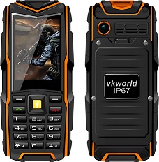 VKWorld New Stone V3 Triple SIM Rugged Phone (IP68) - Black/Orange