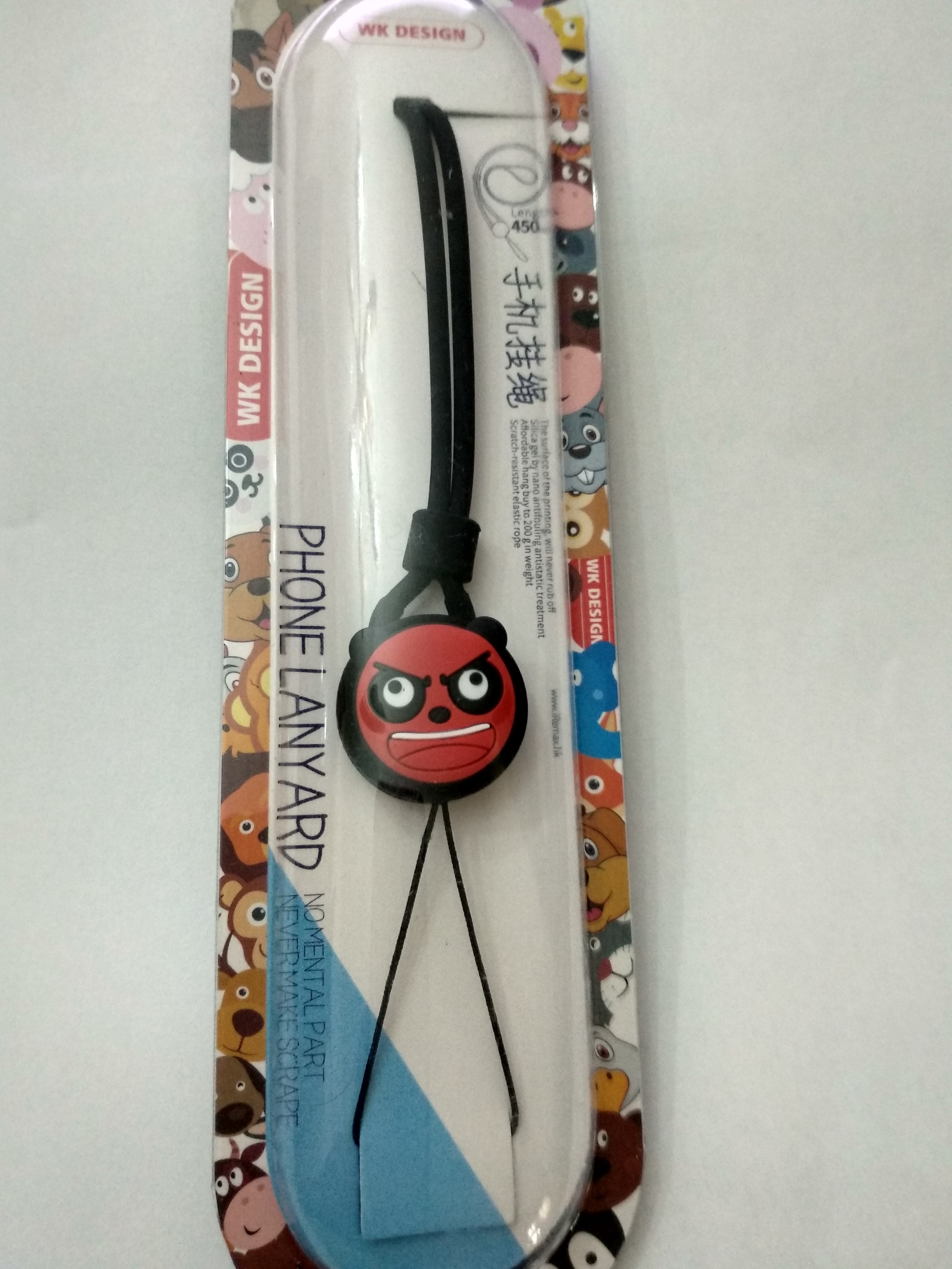 WK Design Universal Phone Lanyard in Drawing Bear Red Panda