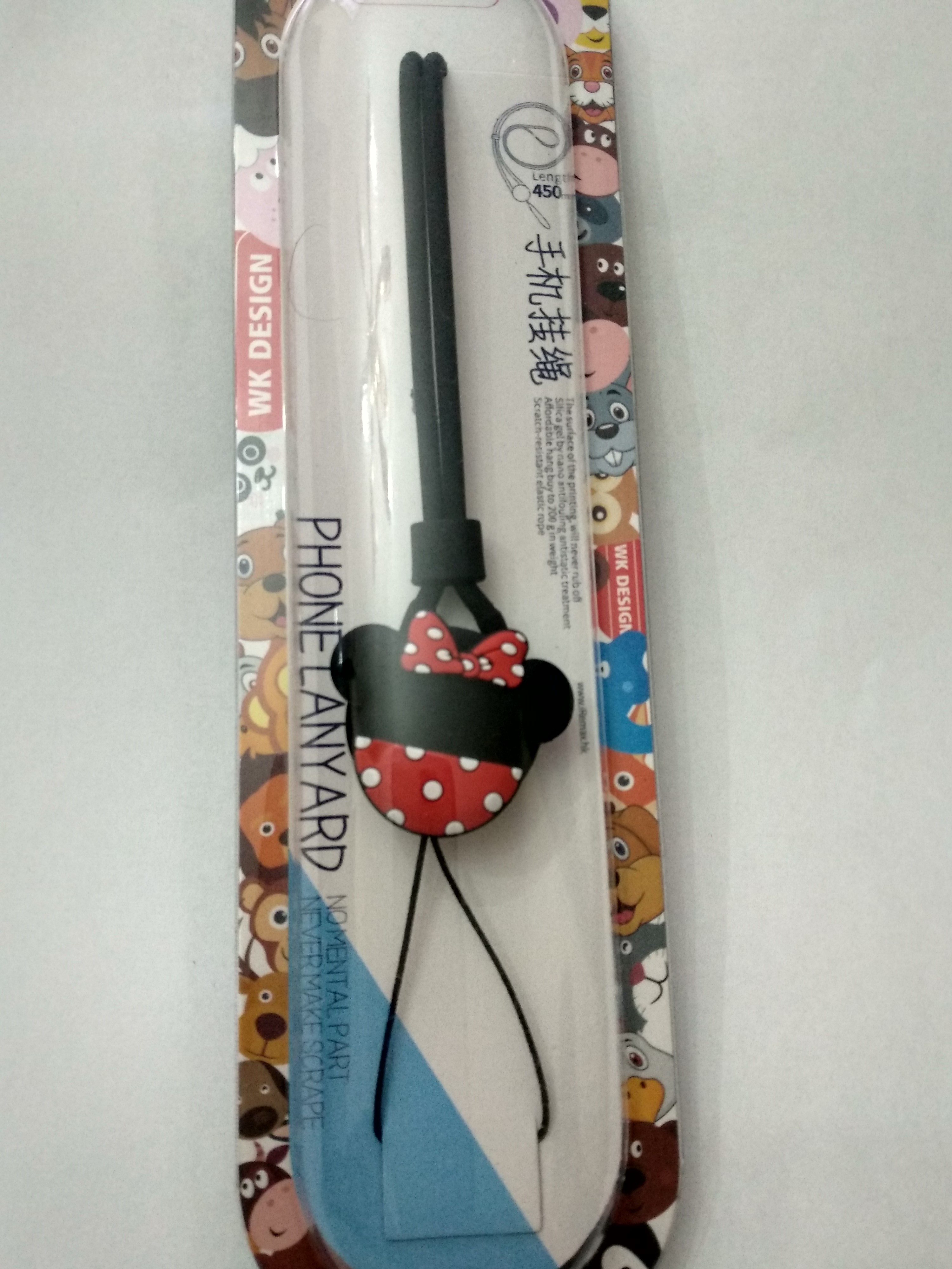 WK DESING  UNIVERSAL PHONE LANYARD IN DRAWING  ''MINI MAOYS''