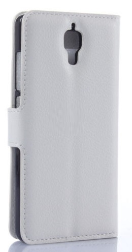Xiaomi Mi 4 Leather Wallet Stand Case (White) (OEM)
