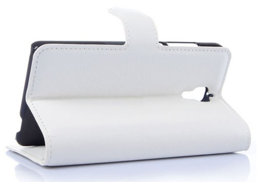 Xiaomi Mi 4 Leather Wallet Stand Case (White) (OEM)