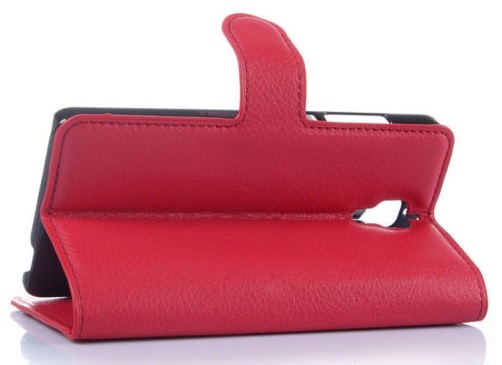 Xiaomi Mi 4 Leather Wallet Stand Case (Red) (OEM)