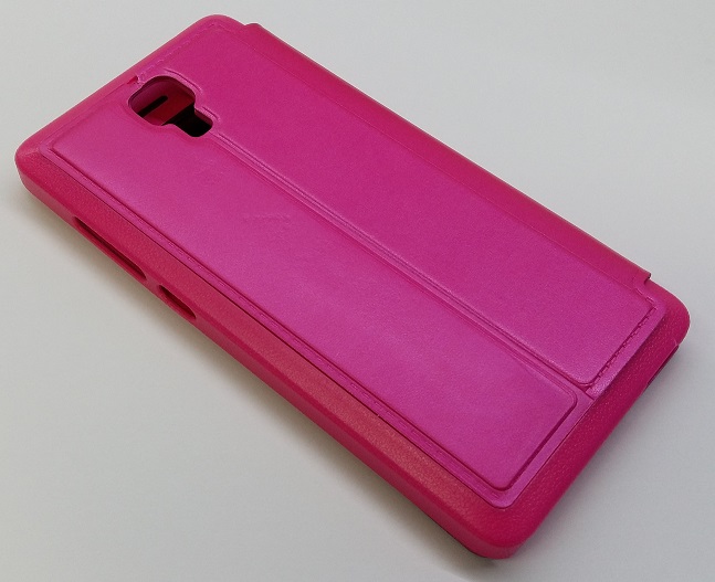 Xiaomi Mi 4 Wallet-Style Leather Case with Window & Back Plastic Cover (Pink) (OEM)