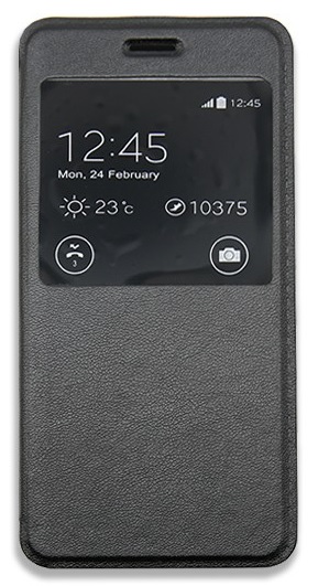 Xiaomi Mi 5 Leather Wallet Case with Window & Back Plastic Cover (Black) (OEM)
