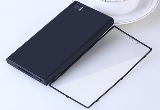 Xiaomi Mi3 - Προστατευτική Θήκη TPU Gel Με Μπροστινό Διαφανές Κάλυμμα Μαύρο (OEM)