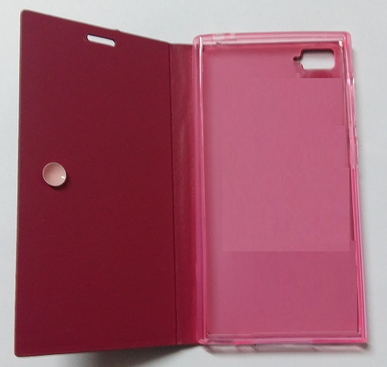 Xiaomi Mi3 - Δερμάτινη Θήκη Flip Με Πίσω Κάλυμμα Σιλικόνης Φούξια (ΟΕΜ)