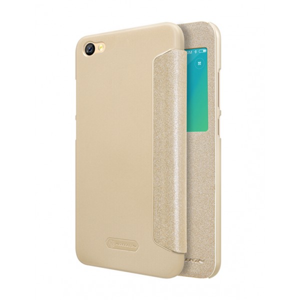 Xiaomi Redmi Note 5a Book Leather Smart View Case Gold (Nillkin)