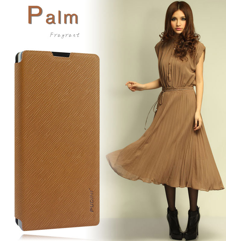 Flip Leather Case for Xiaomi Redmi - Color : Brown