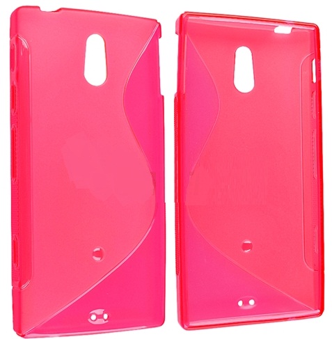 Xperia P LT22i Θήκη Σιλικόνης S-Line TPU Gel Λαμπερό Ροζ