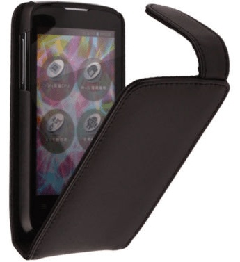 ZTE Blade 3 V889 Flip Leather Case (Black) (OEM)
