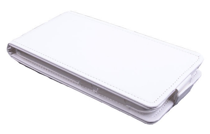 ZTE Blade S6 Leather Flip Case (White) (OEM)