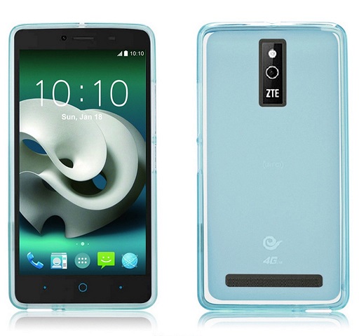 ZTE Blade V220 TPU Gel Case - Clear Light Blue (OEM)
