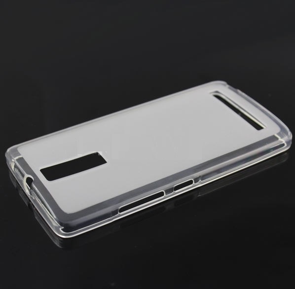 ZTE Blade V220 TPU Gel Case (Clear, White) (OEM)