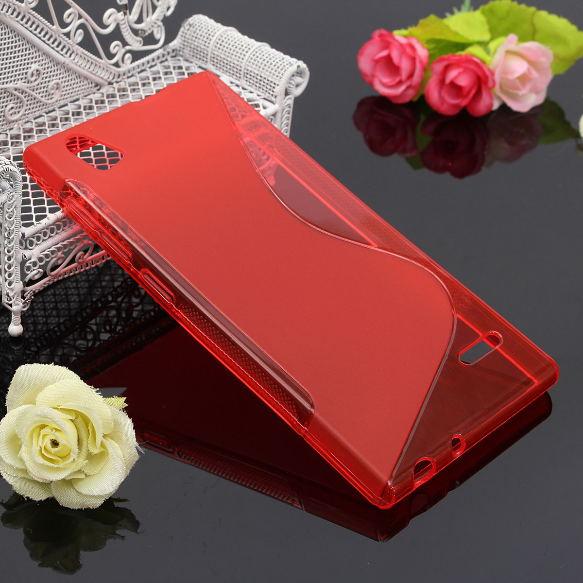 ZTE Blade Vec 4G - Silicone Case S-Line Red (OEM)