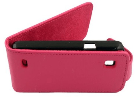 ZTE Kis V788d Leather Flip Case (Magenta) (OEM)