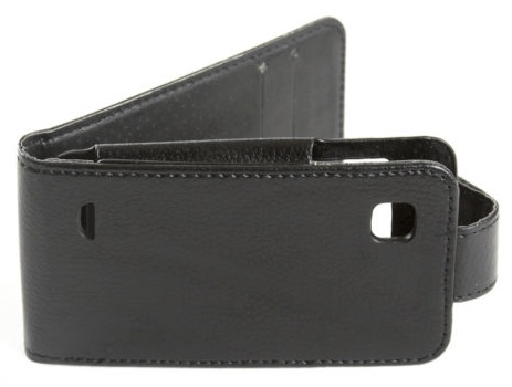 ZTE Kis V788d Leather Flip Case Black ZTEKV788LFCB OEM