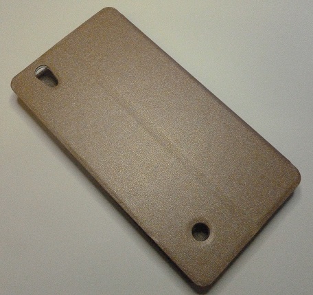 ZTE Q705U - S-VIew Leather Stand Case Gold (OEM)