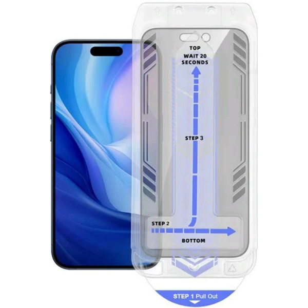 Vivid Privacy Full Face Tempered Glass (Black) for iPhone 17 / 17 Pro / 16 Pro (iPhone 17 / 17 Pro / 16 Pro)