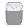 Θηκη Προστασιας AirPods Case Protective Silicone Cover and Skin for Apple Airpods Charging Case Γκρι Θηκη Προστασιας AirPods Case Protective Silicone Cover and Skin for Apple Airpods Charging Case Γκρι